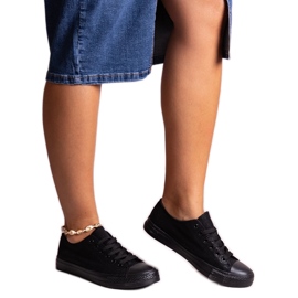 Mustat kiiltävät Rashidah-lenkkarit