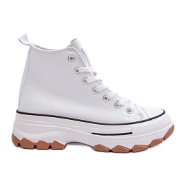 Naisten High Platform tennarit, valkoinen Valvia