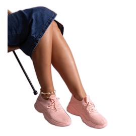 Madin vaaleanpunaiset kangaslenkkarit vaaleanpunainen