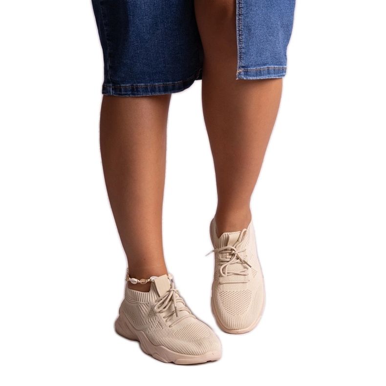 Madin beige-kankaiset tennarit