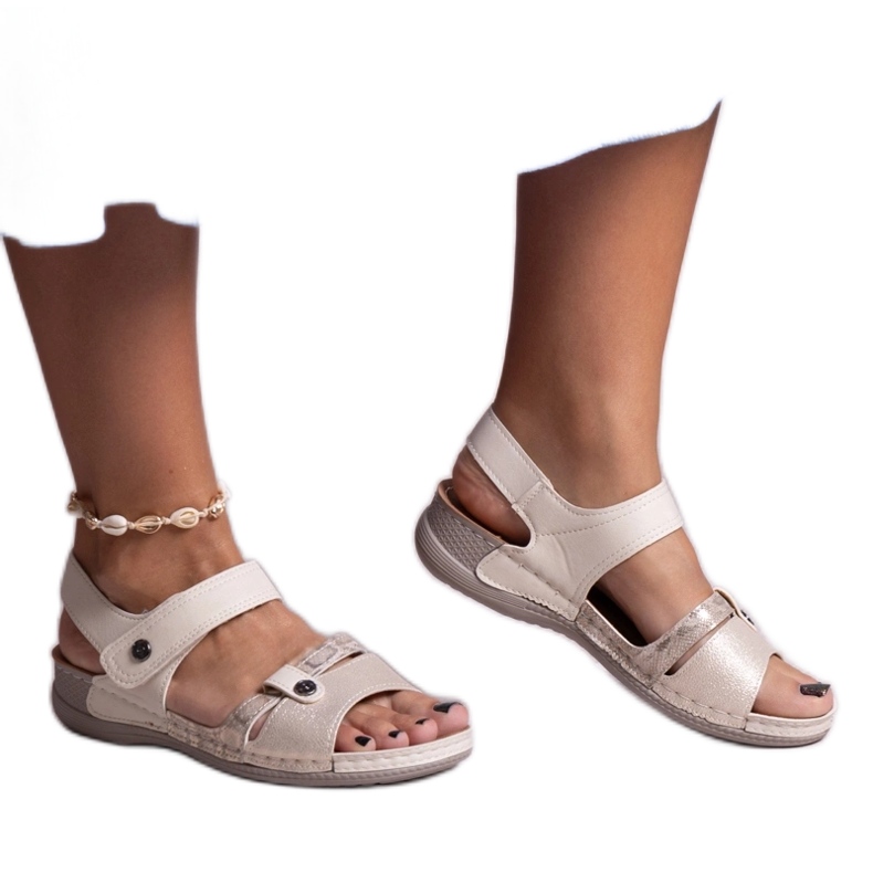 Hurin beige-tasosandaalit