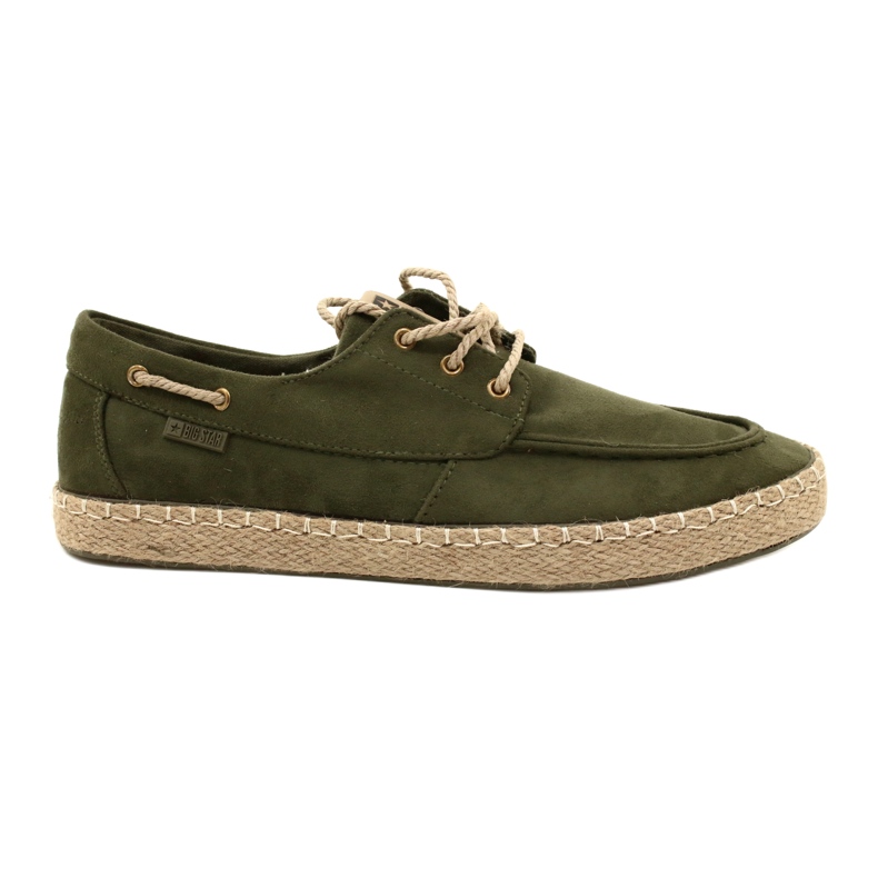 Miesten nauhalliset espadrillit Big Star NN174055 Khaki vihreä