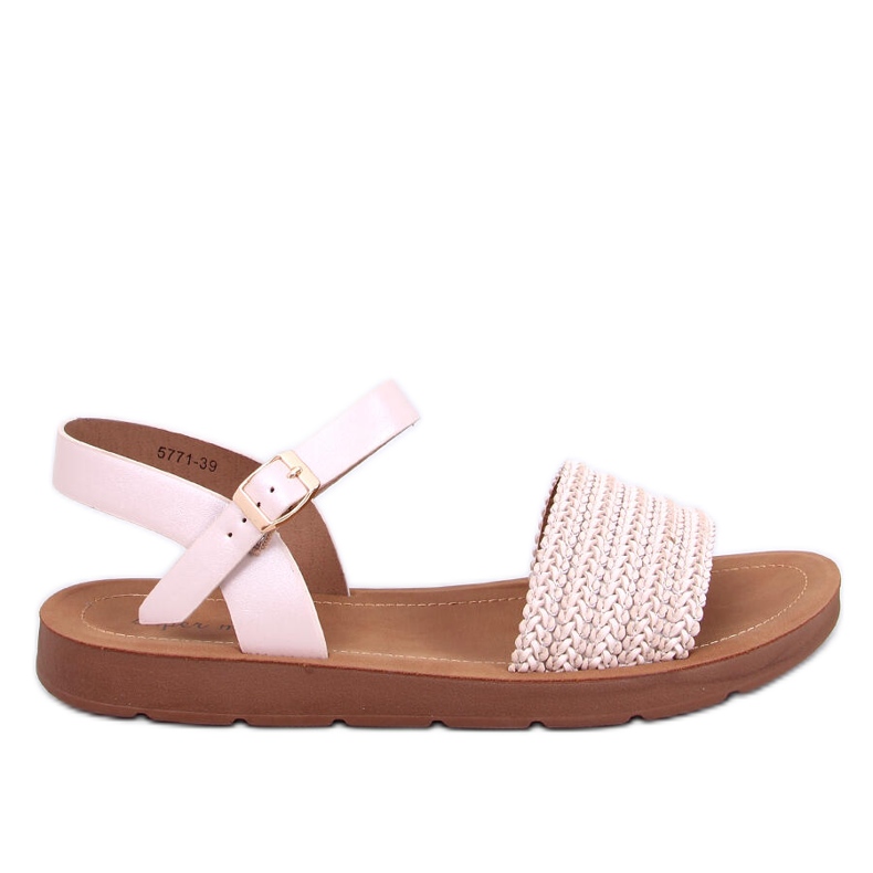 Salinon OFF-WHITE boho-tyyliset sandaalit beige