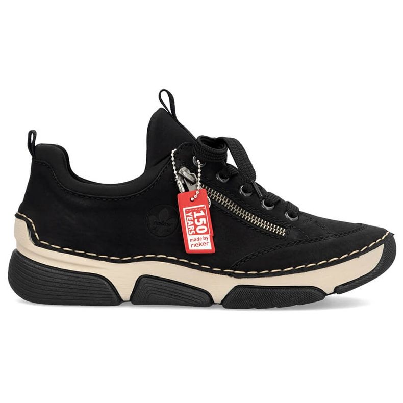 Mukavat naisten mustat kengät Rieker 45973-00