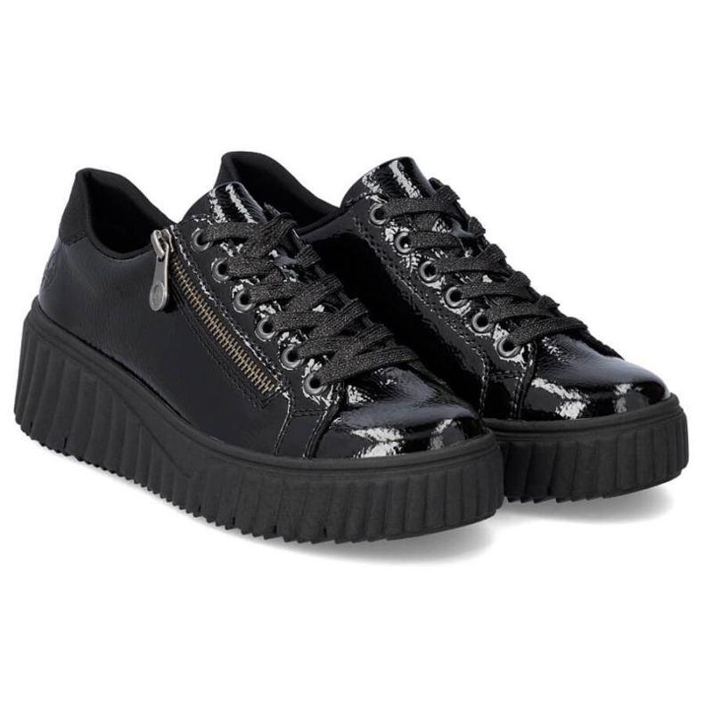 Rieker W N2501-00 mustat kiilakengät