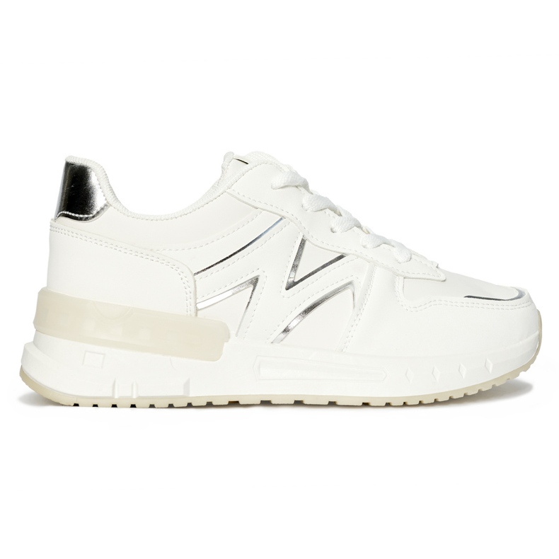 Valkoiset mukavat naisten tennarit valkoinen