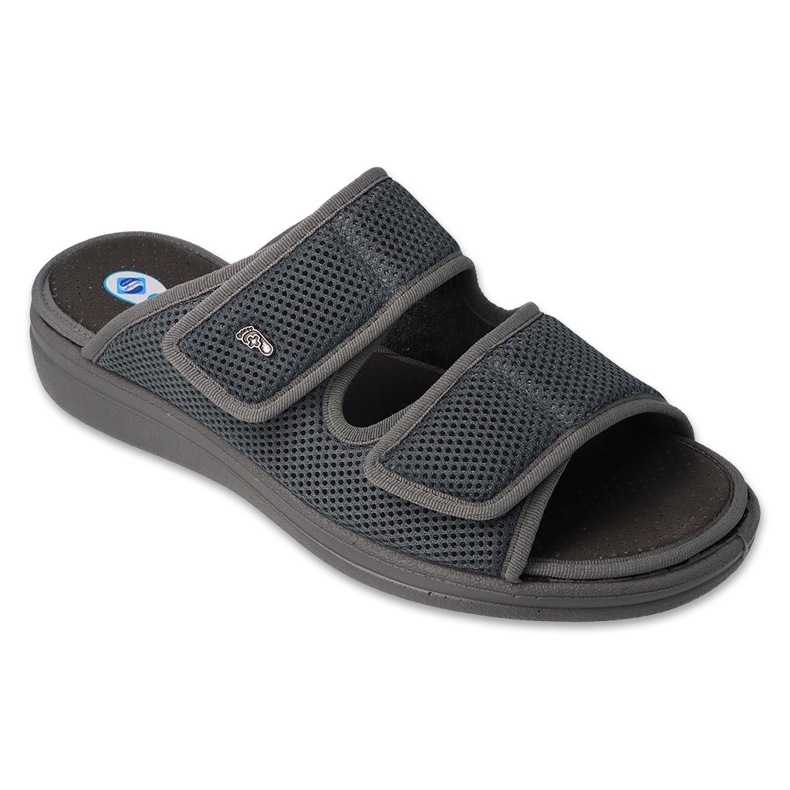 Befado Dr.ORTO miesten tossut antibakteerisella pu-pohjallisella 083M002 harmaa