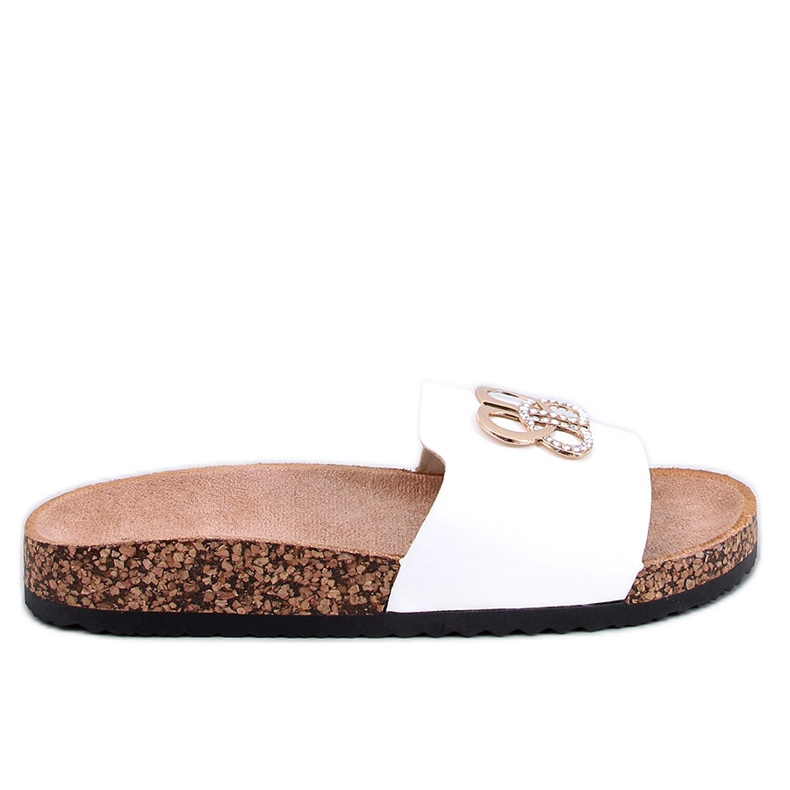 Ibanei Valkoiset korkkitossut strassilla valkoinen