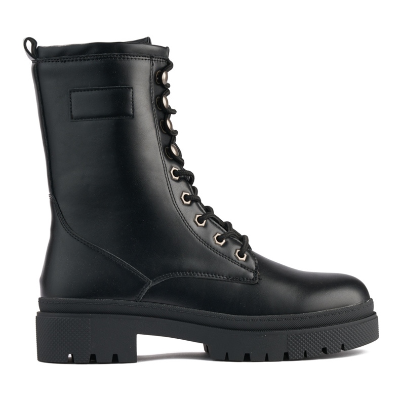 Mustat naisten nauhoitussaappaat