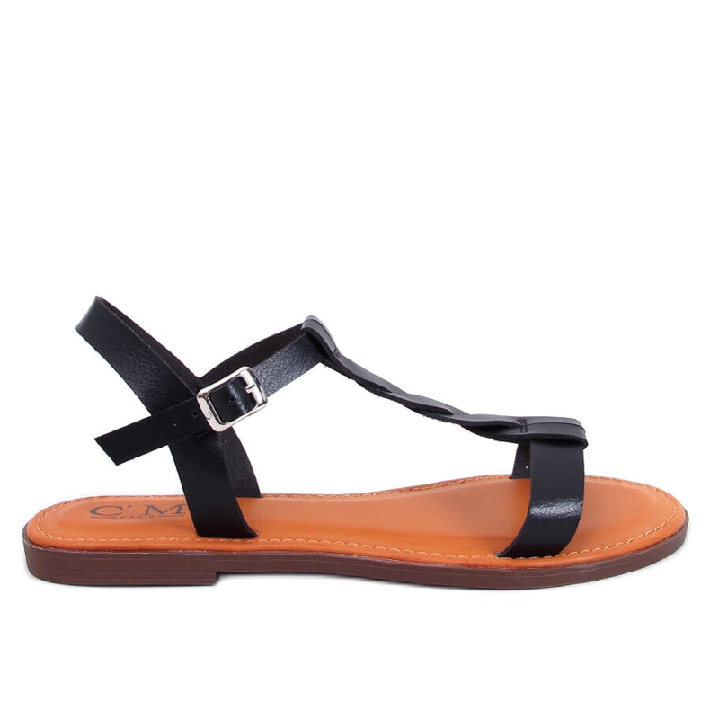 Pourta Mustat naisten sandaalit