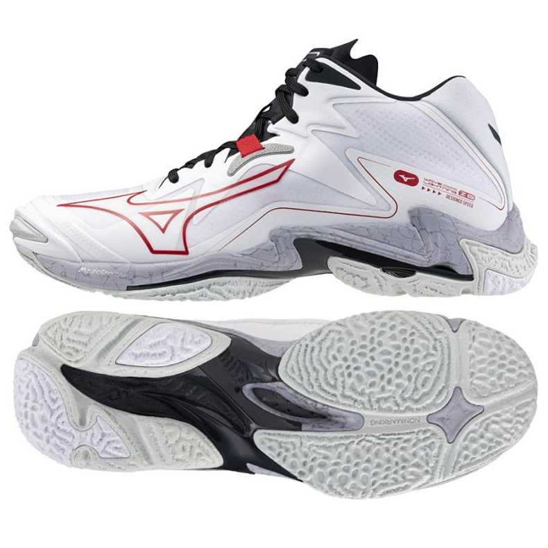 Mizuno Wave Lightning Z8 Mid V1GA240596 kengät valkoinen