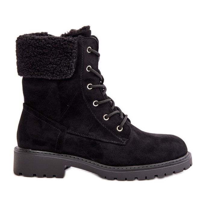 Naisten eristetyt työsaappaat vetoketjulla, musta Mivael