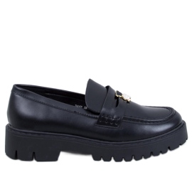 Rimet Black platform mokasiinit musta