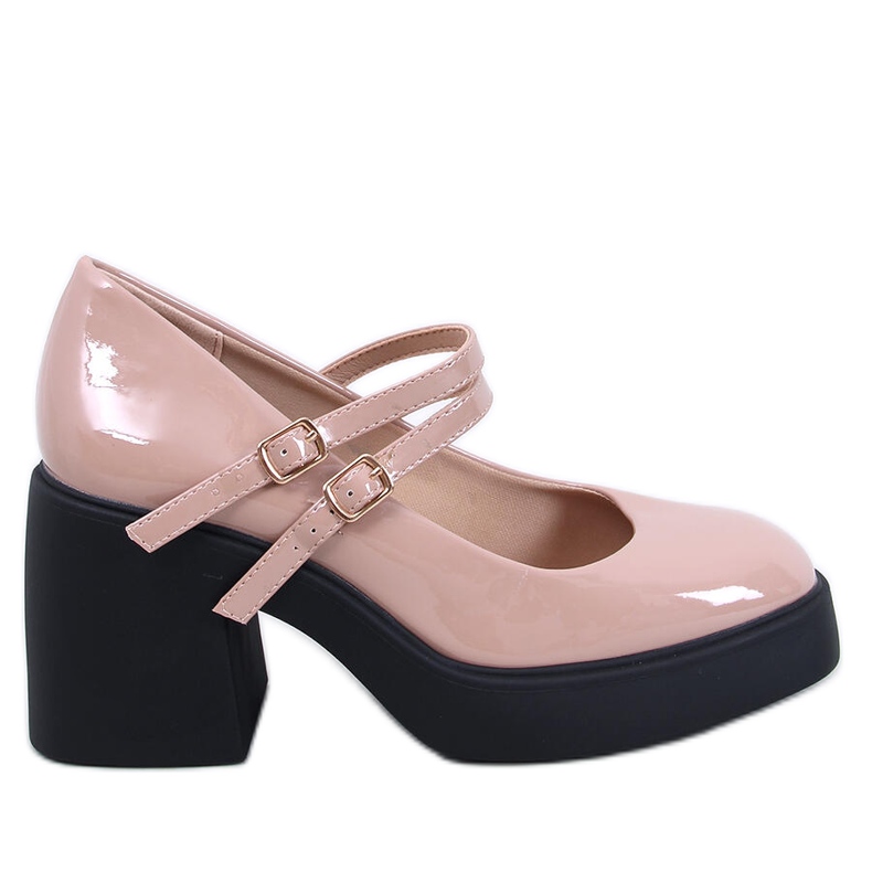 Lorai Khaki leveäkorkoiset pumput beige