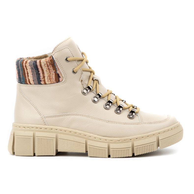 WASAK Naisten talviset nahkanilkkurit 0698W, beige