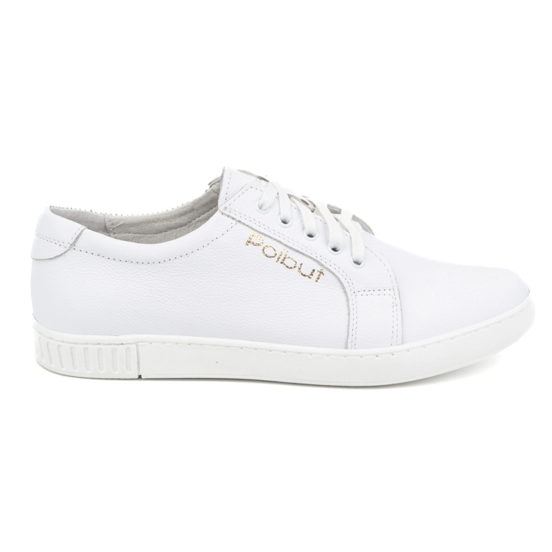 Polbut Miesten nahkakengät 320/2 valkoiset valkoinen