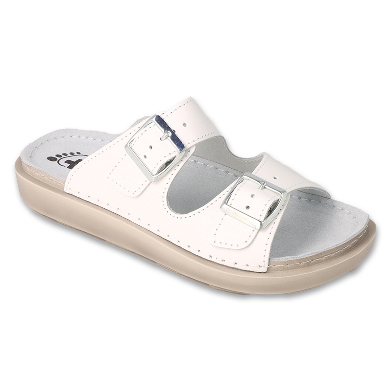 Befado naisten pu-tossut 179D001 valkoinen, nahkainen pohjallinen