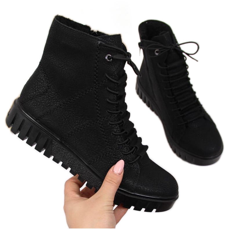 Rieker W R279B eristetyt saappaat, mustat