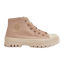 Naisten korkeat tennarit Big Star OO274006 Beige