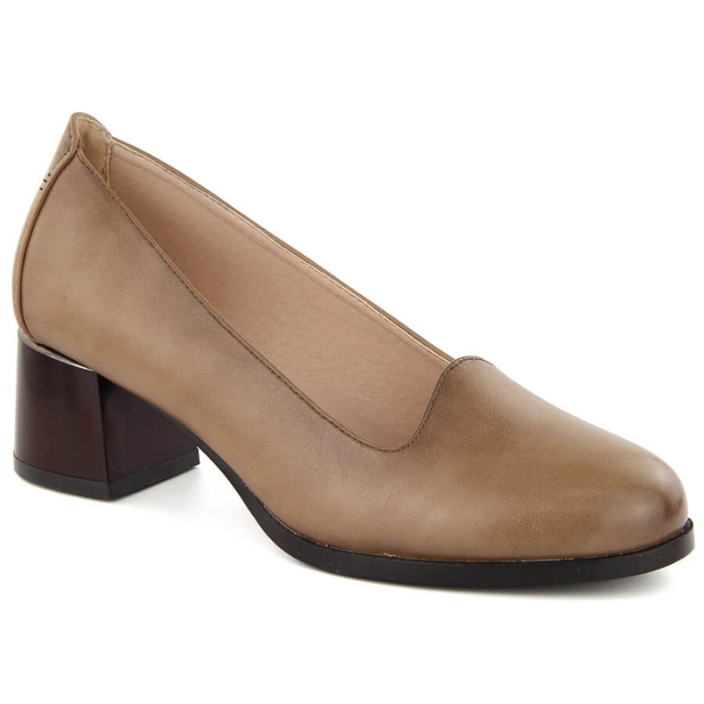 Naisten beigenväriset korkokengät Potocki 12545