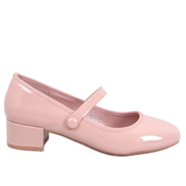 Weinis Nude patentoidut korkeakorkoiset balettiasut beige