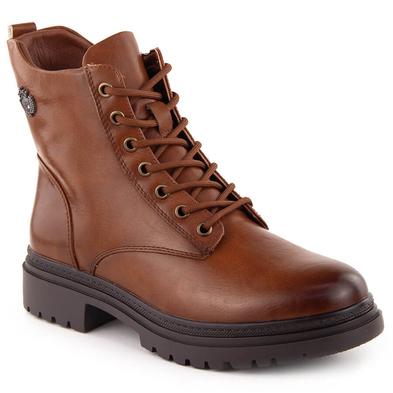 Naisten eristetyt kävelysaappaat ruskea Potocki 12203