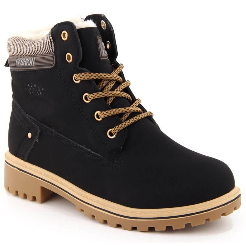 Naisten mustat saappaat Potocki 97301