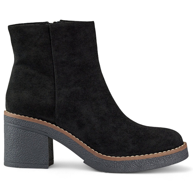 Mustat klassiset naisten korkeakorkoiset nilkkurit