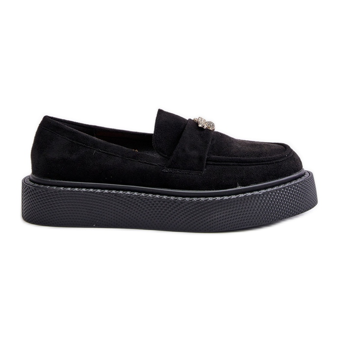 Naisten mokasiinit alustalla Black Erithine musta