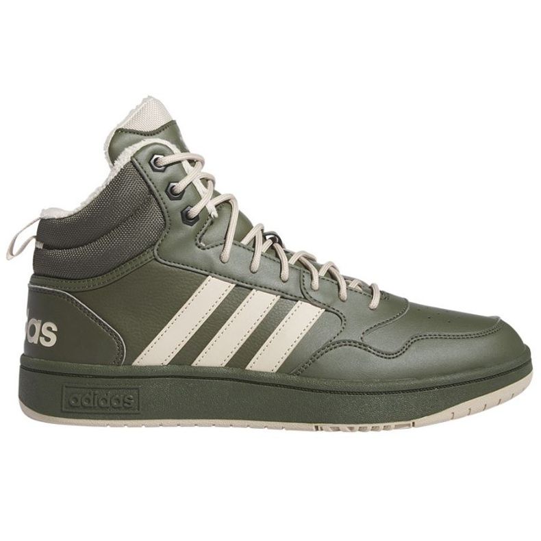 Adidas Hoops 3.0 Mid IH0163 kengät vihreä