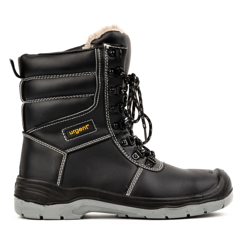 Miesten talvikengät URGENT 113/S3 varvassuojalla musta