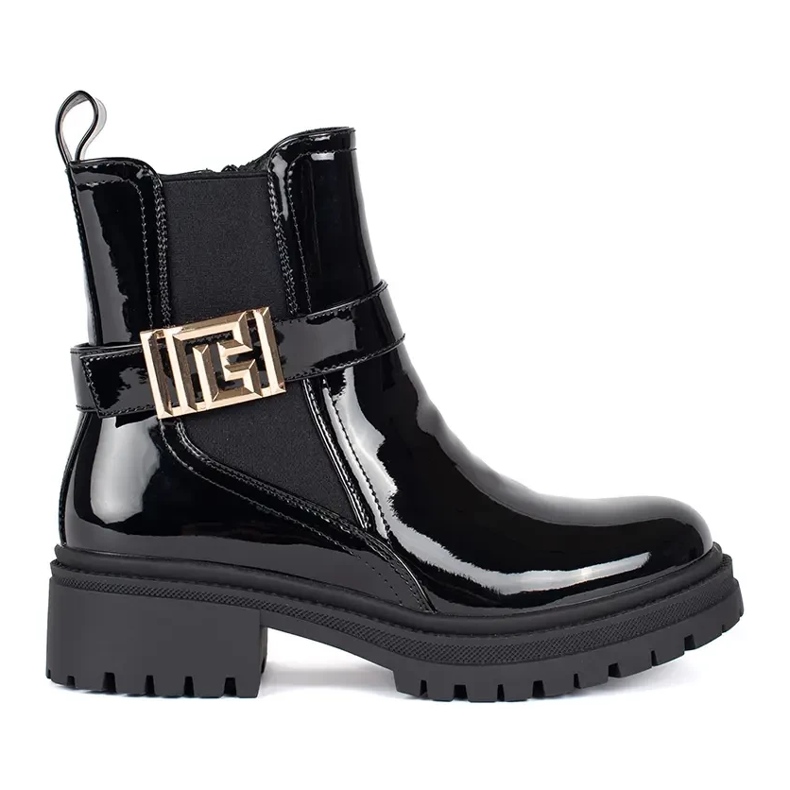 Seastar Naisten mustat patentoidut Chelsea-saappaat