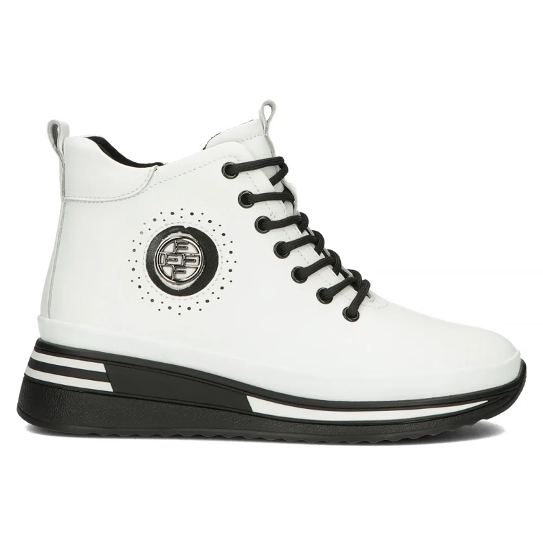 Filippo DBT4215/24 Wh nahkaiset alustasaappaat, valkoiset valkoinen