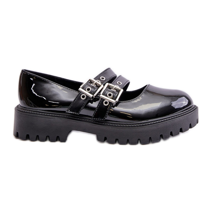 Naisten kengät Patenttimustilla Terione-hihnalla musta