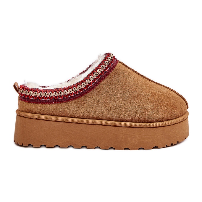 Naisten lumisaappaat, jotka on eristetty Camel Remenia -turkista ruskea