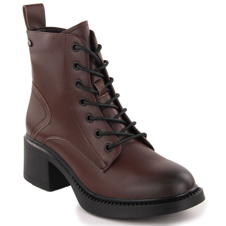 Ruskeat naisten nahkaiset nilkkurit Vinceza 66722