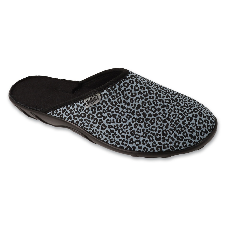 Befado naisten tossut eläinkuvioisella 235D205 harmaa/musta