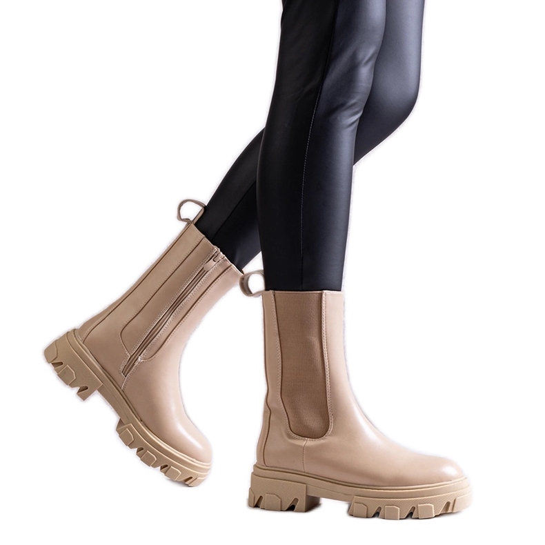 Beiget korkeat nilkkurit Manera ekonahasta