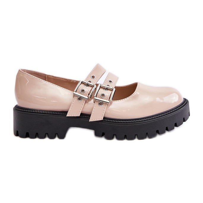 Naisten kengät Patenttibeigellä olkaimet Terione