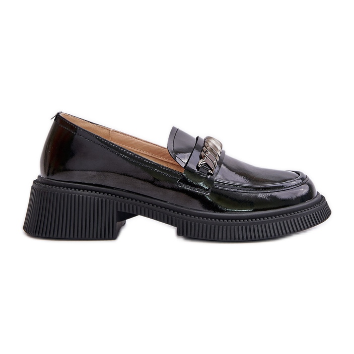 S.Barski Naisten Patentti Loafers Loafers Koristeella D&amp;A LZ42-030 Musta