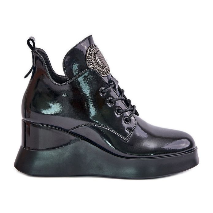 Naisten patentoidut kiila saappaat eristetyt Vinceza 66706 musta