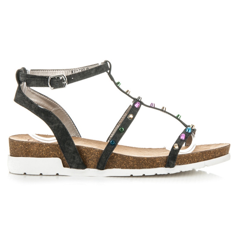 KYLIE Wedge sandaalit musta