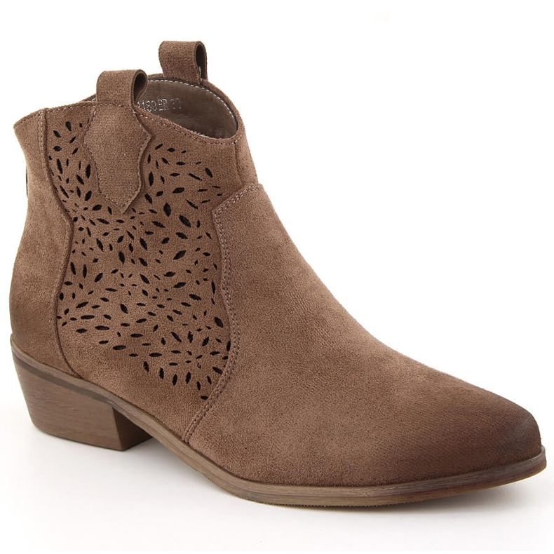 Naisten eristetyt cowboysaappaat ruskeat Potocki SZ12189