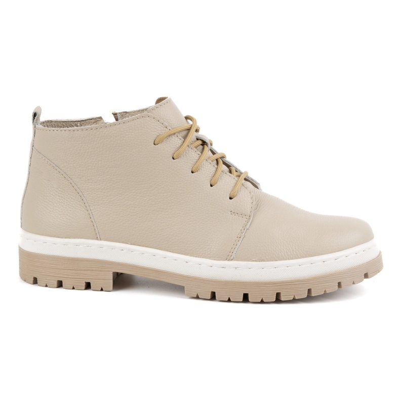WASAK Naisten talviset nahkanilkkurit 0689W, beige