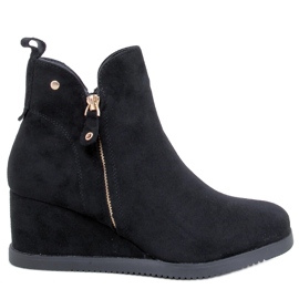 Paxten Mustat mokkanahkaiset nilkkurit