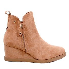 Paxten Camel mokkanahkaiset kiilanilkkurit beige