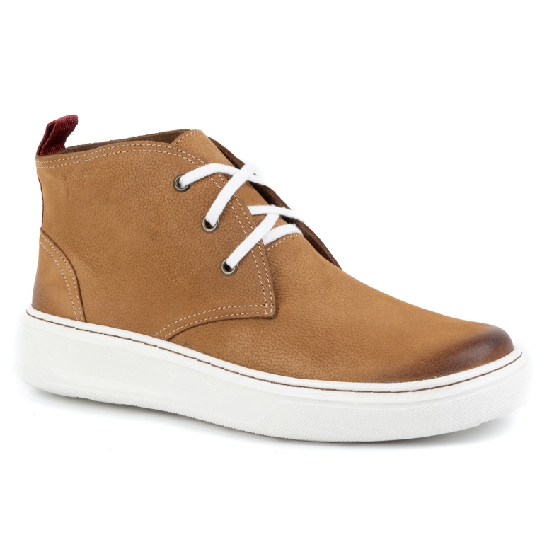 Chukka miesten nahkakengät KAMPOL 109/410 Sw ruskea beige