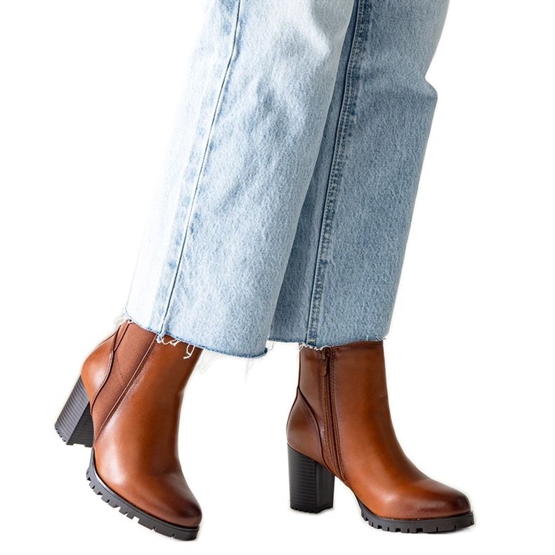 Ruskeat nilkkurit Zinah eko-nahasta