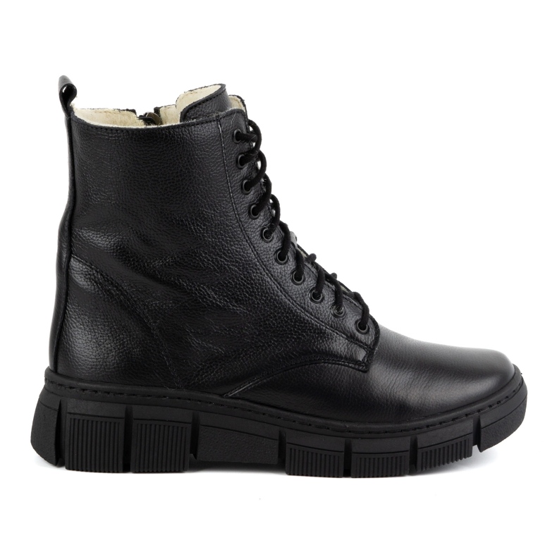 WASAK Naisten talvieristetyt nahkasaappaat 0660W musta