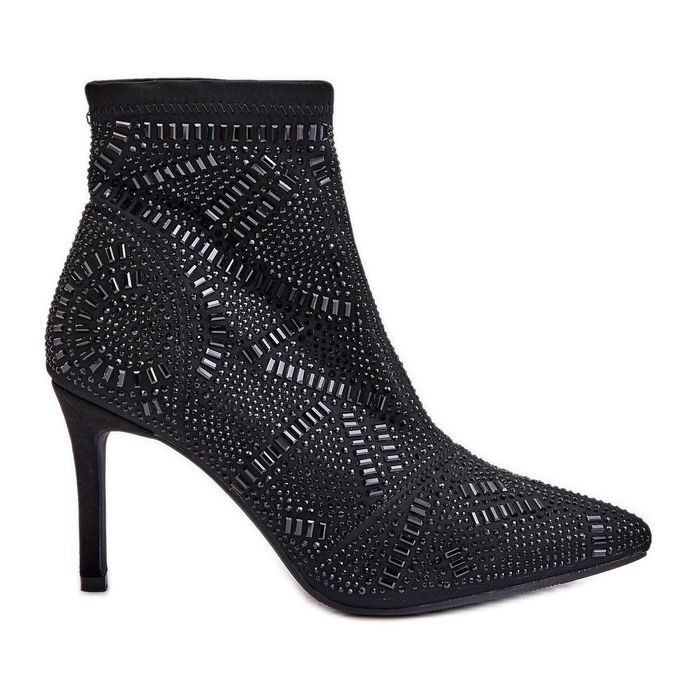 S. BARSKI Slip-on koristellut nilkkurit S.Barski HY42-161 musta